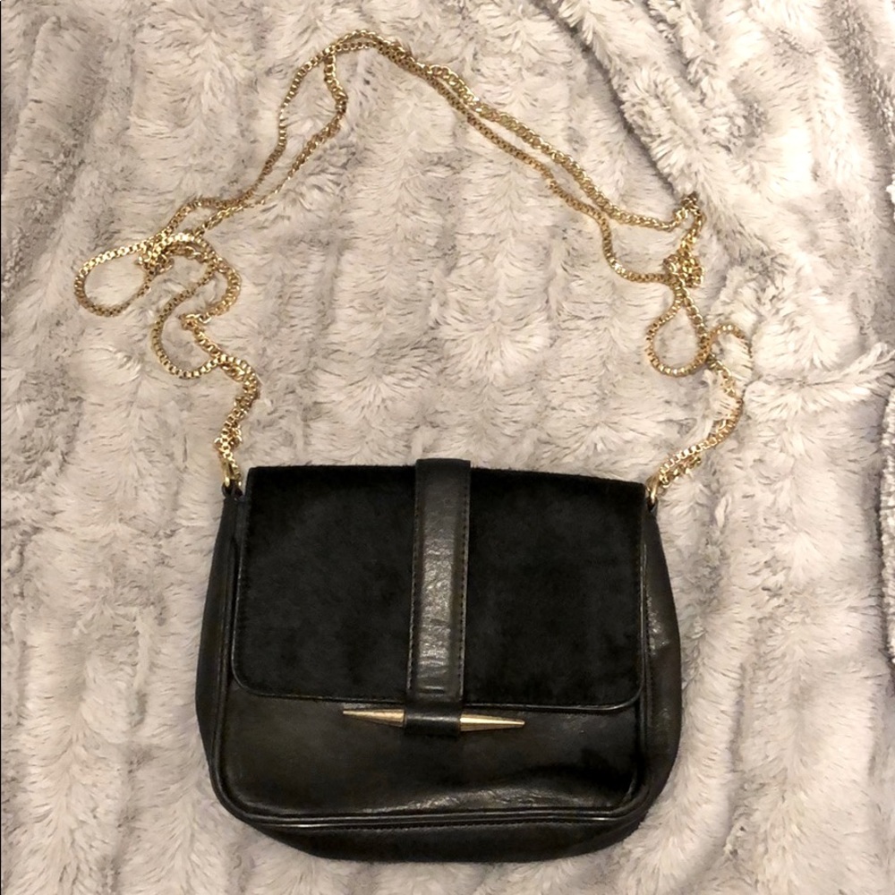 Cow skin/leather Zara clutch